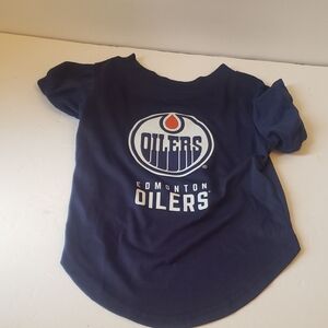 Edmonton Oilers NHL Hockey Dog Shirt